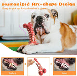 KUTKUT Dog Chew Toys for Aggressive Chewers Large Breed, Rubber Dog Bones Long Lasting Interactive Durable Dog Toys for Large Medium Dogs, Dog Teeth Cleaning Dog Toothbrush Toy - kutkutstyle