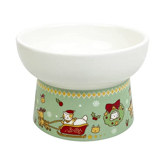 KUTKUT Ceramic Elevated Anti-Vomiting Food Bowl