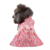 KUTKUT Small Breed Dog Cat Girl Dress- Umbrellas Print Small Dog Dress Puppy Dress Dog Apparel Dog Cloth for Shihtzu, ToyPoodle, Lhasa Apso etc