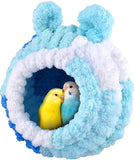 KUTKUT Bird Breeding Nest, Conure Nest Hatch House Parrotlet Snuggle Hut Winter Warm Lovebird Bed for Conure, Lovebird, Canary, Finch, Coneshape Birds, Hamster, Small Pets