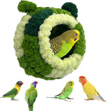 KUTKUT Bird Nest Warm Snuggle Bird Bed Fluffy Bird Sleeping Bed Parrot Nest Hammock Bird Shed Hut House Plush Snuggle Bird Hammock for Parakeets Cockatiels Conures Lovebirds