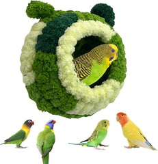 KUTKUT Bird Nest Warm Snuggle Bird Bed Fluffy Bird Sleeping Bed Parrot Nest Hammock Bird Shed Hut House Plush Snuggle Bird Hammock for Parakeets Cockatiels Conures Lovebirds