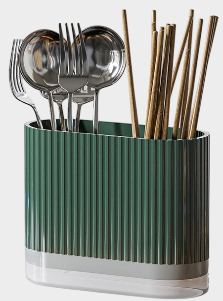EZYHOME Countertop Silverware Holder, Cutlery Caddy, Fork Spoon Knife Utensil Organizer, Plastic Flatware Holder for Parties, Desk Organizer Caddy Pen Pencil Toothbrush Holder