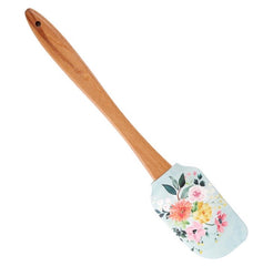EZYHOME Silicone Spatula with Wood Handle – BPA Free, Heat-Resistant, Ideal for Baking, Mixing & Meal Prep (30cm *6 cm)