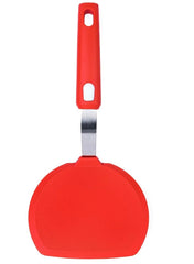 EZYHOME Silicone Turner Pancake Spatula - Nonstick Cookware Safe 600°F Heat-Resistant Flexible & Thin Cooking Flipper for Eggs - Reinforced Stainless Steel Core - BPA Free & Dishwasher Safe