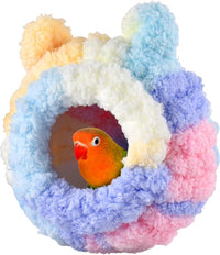 KUTKUT Winter Warm Bird Nest House Conure Breeding Nest Hatch House Parrotlet Snuggle Parrot Nest Cage Bed for Bird Parrot Budgie Parakeet Cockatiel Conure Lovebird Canary Finch