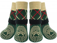 KUTKUT Dog Socks to Prevent Licking Paws, Double-Sided Anti Slip Dog Socks for Hardwood Floors, Non Slip Dog Paw Socks for Hot/Cold Pavement Dog Grippy Socks for Small Medium Senior Dogs