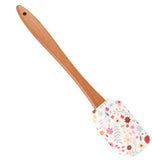 EZYHOME Silicone Spatula with Wood Handle Heat Resistant, Baking, cooking and Mixing Spatulas, Modern Farmhouse Kitchen Décor, Gift for Chef, Cooks, Housewarming Gift (30cm *6 cm)
