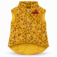 KUTKUT Zari Embroidered & Sequin Work Sherwani For Small Dogs & Cats, Ethinic Festive Velvet Jacket With Front Velcro Closure For Puppies & Kittens