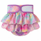 KUTKUT Reusable Dog Diapers Female Washable, Premium Doggie Tie Dye Diaper for Dogs, Highly Absorbent Puppy  Dog Diaper for Heat, Incontinence and Puppy Training (Pastel)