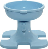 KUTKUT Elevated Pet Bowl for Dogs and Cats, Tilted Food and Water Dish, Anti-Spill Design