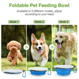 KUTKUT Collapsible Dog Bowl | Portable Dog Bowl with Lid | Foldable Pet Travel Dog Bowls for Walking, Traveling, Hiking Foldable Expandable Bowl for Dogs Cats and Small Pet Feeding
