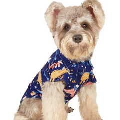 KUTKUT Hawaiian Dog & Cat Shirt - Pet Summer Tshirts Breathable Dog Clothes for Small Dogs Cats Pets, Hawaii Style Polo Dog Shirts Beach Seaside Puppy Outfit Quick Dry Apparel