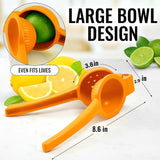 EZYHOME Manual Juicer Citrus With Life Time Warrenty Lemon Squeezer, Fruit Juicer Large Size Lime Press Metal, Professional Hand Fruit Juicer Kitchen Tool, Manual Press for Extracting the Juice Possible