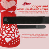 KUTKUT Non-Slip Small Dog Socks with Adjustable Straps for Hardwood Floors- Double Sided Non-Skid Indoor Traction Paw Socks for Shihtzu, Poodle, Cavalier King, Pug, & Senior Dogs