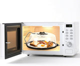 EZYHOME Microwave Cover with Water Steamer, Microwave Splatter Cover, 10inch Plate Covers with Integrated Handle Splatter Guard, Kitchen Gadgets & Accessories