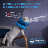 KUTKUT Cat Recovery Collar, Soft Adjustable Cat Cone Alternative, Lightweight Fasteners Collars for Cats Kittens Puppies, After Stop Licking and Daily Use (Lake Blue)