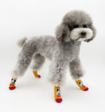 KUTKUT - Pack of 8 Pcs Anti-Skid New Born Puppy Kitten Socks Paw Protector Small Puppy Kitten Socks with 8 Pieces Adjustable Straps,Socks for Small Puppies,Kitten