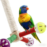 KUTKUT Rotating Bird Perch Toy With Colourfull Rotating Balls– Fun Spinning Cage Stand for Parakeets, Budgies, Lovebird, Cockatiels, Conure – for Small-Medium Birds to Relieve Boredom & Encourage Play