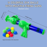 KUTKUT 14Pcs Cat Toy Launcher Gun Cat Pom Balls Low Noise Interactive Cats Ball Launcher Gun 13Pcs Colorful Silent Plush Pom Balls Cat Ball Toys Cat Toy Spinkit Interactive