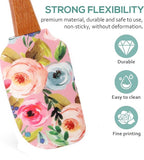EZYHOME Silicone Spatula Cake Butter Spatula Multi-function Cream Spreader Cream Butter Spreader Kitchen Supply Practical Cheese Spatula Floral Printing Spatula Cake Baking Spatula(30cm *6 cm)