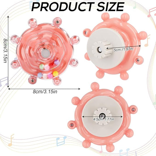KUTKUT 3PCS Bird Toys for Parakeets Colorful Bird Wheel Rotating Toys Parrot Chewing Toys Interactive Spinner Rattle Parrot Toy Bird Toy Bird Cage Accessories for Small Medium Birds