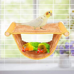 KUTKUT 2Pcs Bird Nest House Winter Warm Parrot House Bed Hammock Tent Toy Bird Cage Perch Stand for Parrots Budgies Parakeet Cockatiels Lovebird Cockatoo Finch Hamster Chinchilla - kutkutstyl