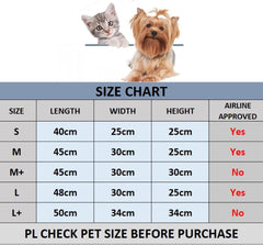 KUTKUT Cat Carriers Small Dog Carrier Pet Carrier Bag for Small Medium Cats Dogs Puppies up to 6Kg, Airline Approved Small Dog Carrier Soft Sided, Collapsible Travel Puppy Carrier
