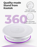 EZYHOME 71PCs Cake Decorating Kit, Baking Supplies Tools - Includes Cake Stand Turntable, 12 Icing Piping Tips Set, 2 Frosting Spatulas, 3 Scrapers, 50+2 Piping Bags,Coupler