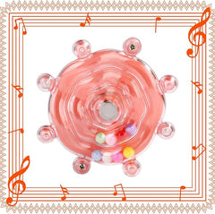 KUTKUT Parrot Spinner Toy, Medium Small Funny Parakeet Conures Toy Interactive Love Birds Toy Spinning Rattle Cockatiel Toys Bird Cage Accessories for Entertainment Chewing Exercise