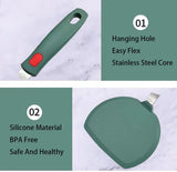 EZYHOME Silicone Spatula Turner, 600°F Heat Resistant Cooking Spatulas for Nonstick Cookware, Large Flexible Kitchen Utensils BPA Free Rubber Spatula Set for Egg, Pancake, Fish, Burger