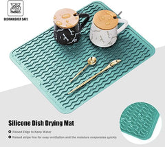 EZYHOME Silicone Dish Drying Mat for Kitchen Counter, Dish Drying Pad for Sink, Refrigerator or Drawer, Countertop Protection Pad