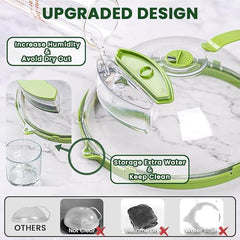 EZYHOME Microwave Splatter Cover for Food,Clear Microwave Cover with Water Steamer,Adjustable Vented Splatter Guard, 10" Plate Covers, Kitchen Essentials & Gadgets and Accessories