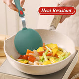 EZYHOME 2Pcs Silicone Spatula Turner, 600°F Heat Resistant Cooking Spatulas for Nonstick Cookware, Large Flexible Kitchen Utensils BPA Free Rubber Spatula Set for Egg, Pancake, Fish, Burger