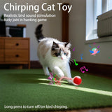KUTKUT Interactive Cat Toys for Indoor Cats, 360° Smart Automatic Rolling Pet Ball, Rollie Pet Cat Toy, Electric Rolling Ball Dog Toy, Moving Cat Ball with Mesh Tail, Interactive Dog Toys for Small Dogs