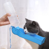 KUTKUT Portable Travel Water Dispenser Bottle for Dog-Cat (250 ml) | Blue