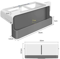 EZYHOME Slide Rack Cabinet Shelf, Pull Down Spice Rack, Shelf For Seasoning Storage, Under-Shelf Kitchen Cabinet Storage Solution for Spices (Jars not included)