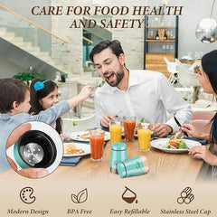EZYHOME Teal Salt and Pepper Shakers Set, Salt and Pepper Dispenser with Glass Bottom, Cute Salt and Pepper Shakers for Teal Kitchen Decor and Accessories, Easy Filling