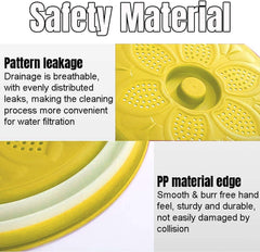 EZYHOME Microwave Splatter Cover, Collapsible and Reusable Food Cover, Ventilated Foldable Microwave Splash Proof Dining Plate Cover, Multi-Purpose Colander Kitchen Gadget Dishwasher-Safe