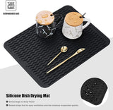 EZYHOME Silicone Dish Drying Mat for Kitchen Counter, Dish Drying Pad for Sink, Refrigerator or Drawer, Countertop Protection Pad