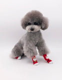 KUTKUT - 8 pcs Anti -Slip New Born Puppy Kitten Socks, Pet Paw Protector Small Puppy Socks with 8 Pieces Adjustable Straps, Socks for Small Puppies, Kitten
