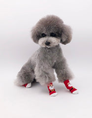 KUTKUT - 8 pcs Anti -Slip New Born Puppy Kitten Socks, Pet Paw Protector Small Puppy Socks with 8 Pieces Adjustable Straps, Socks for Small Puppies, Kitten