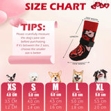 KUTKUT Dog Socks with Grips - Anti Slip Paw Socks for Dogs, Adjustable Stay-On Elastic Straps, Non-Skid Indoor Traction Socks for Small Medium Large Dogs, Puppies & Senior Dogs