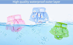 KUTKUT 3Pcs Female Dog Adjustable Diapers Reusable Washable Super Absorbency Leak-Proof Dog Nappie Dresses for Dogs in Heat, Period or Excitable Urination, Sanitary Panties Dress - kutkutstyl
