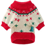 KUTKUT Christmas Dog Sweater, Soft Knitted Winter Pet Sweater With Christmas Tree Design, Warm Turtleneck Pullover For Small Dogs and Cats