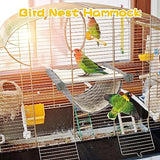 KUTKUT 2Pcs Bird Nest House Winter Warm Parrot House Bed Hammock Tent Toy Bird Cage Perch Stand for Parrots Budgies Parakeet Cockatiels Lovebird Cockatoo Finch Hamster Chinchilla - kutkutstyl