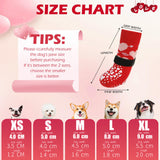 KUTKUT Non-Slip Small Dog Socks with Adjustable Straps for Hardwood Floors- Double Sided Non-Skid Indoor Traction Paw Socks for Shihtzu, Poodle, Cavalier King, Pug, & Senior Dogs