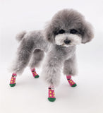 KUTKUT - 8 Pcs Anti -Skid New Born Puppy Kitten Socks Pet Paw Protector Small Puppy Kitten Socks with 8 Pieces Adjustable Straps, Socks for Small Puppies, Kitten