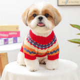 KUTKUT Small Dog Cat Acrylic Wool Sweater - Warm Winter Knit Pullover With Cute Cartoon Monster Pattern, Cozy Soft Pet Jumper For ShihTzu, Poodle, Pug etc