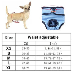 KUTKUT Combo of 2 Reusable Pet Cotton Physiological Pants, Washable Sanitary Pet Diaper| Adjustable Menstruation Underwear for Female Dogs in Heat Period - kutkutstyle